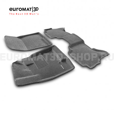 Текстильные 3D коврики Euromat3D Business в салон для Mitsubishi Pajero IV (2006-2020) № EMC3D-003610G Серые Текстильные 3D коврики Euromat3D Business в салон для Mitsubishi Pajero IV (2006-2020) № EMC3D-003610G Серые