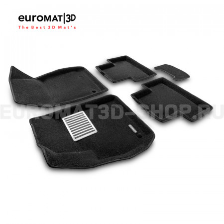 Текстильные 3D коврики Euromat3D Lux в салон для Chevrolet Malibu (2012-2017) № EM3D-003807