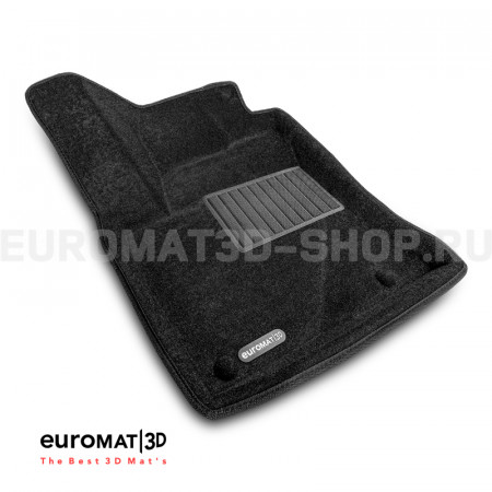 Текстильные 3D коврики Euromat3D Business в салон для Toyota Fortunner (2017-) № EMC3D-005102