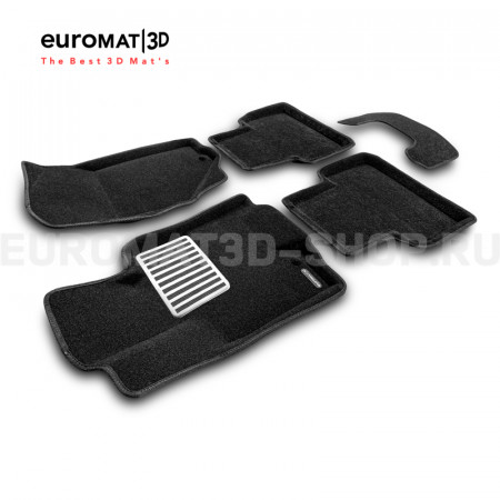 Текстильные 3D коврики Euromat3D Lux в салон для Infiniti QX 50 (2015-2017) № EM3D-002803