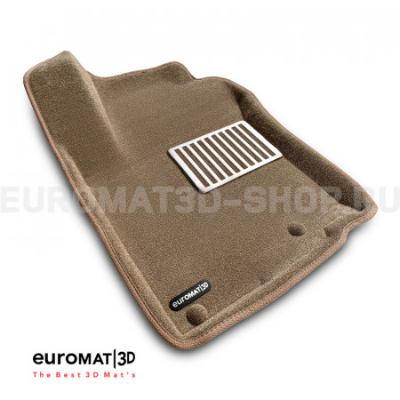 Текстильные 3D коврики Euromat3D Lux в салон для Toyota 4Runner (2002-2009) № EM3D-005141T Бежевые