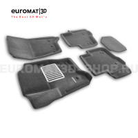 Текстильные 3D Коврики Euromat3D Lux cалон для Land Rover Discovery IV (2010-2016) № EM3D-003100G Серые