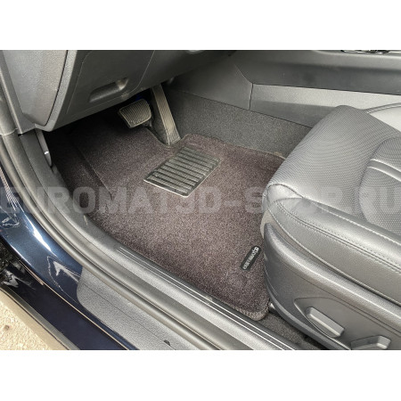 Текстильные 3D коврики Euromat3D Lux в салон для Kia K5 (2020-) № EM3D-002708
