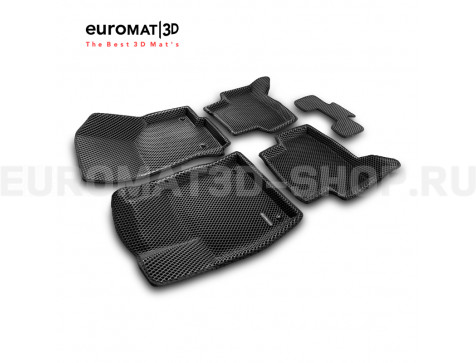3D коврики Euromat3D EVA в салон для Skoda Octavia A7 (2013-2020) № EM3DEVA-004507