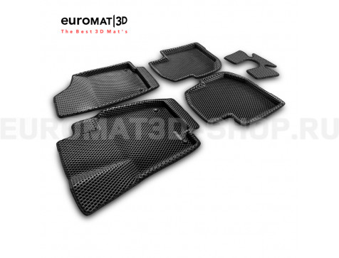 3D коврики Euromat3D EVA в салон для Skoda Rapid (2014-2019) № EM3DEVA-004508