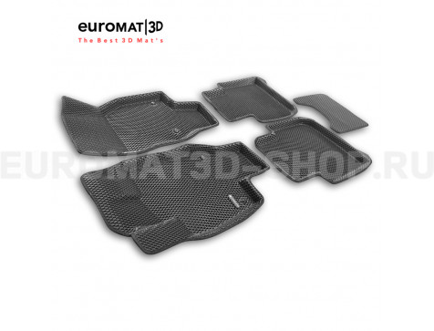 3D коврики Euromat3D EVA в салон для Skoda Kodiaq (2024-) № EM3DEVA-004514