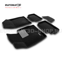 Текстильные 3D коврики Euromat3D Premium в салон для Kia K5 (2020-) № EMPR3D-002708