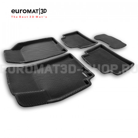 3D коврики Euromat3D EVA в салон для Chevrolet Lacetti (2004-2013) № EM3DEVA-001506