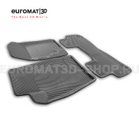 3D коврики Euromat3D EVA в салон для Haval F7 (2019-2024) № EM3DEVA-001404G Серые