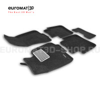 Текстильные 3D коврики Euromat3D Lux в салон для Hongqi H9 (2020-) № EM3D-001483