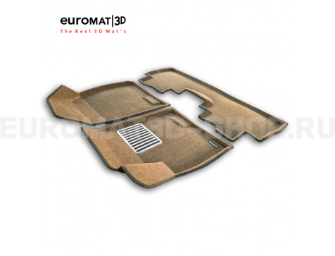 Текстильные 3D коврики Euromat3D Lux в салон для Jetour X70 PLUS (2023-) № EM3D-000022R Коричневые Текстильные 3D коврики Euromat3D Lux в салон для Jetour X70 PLUS (2023-) № EM3D-000022R Коричневые